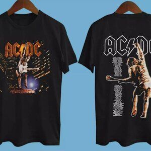 AC/DC 2000 Stiff Upper Lip Tour T-Shirt, Black Music Tee, Gift for Fans 26